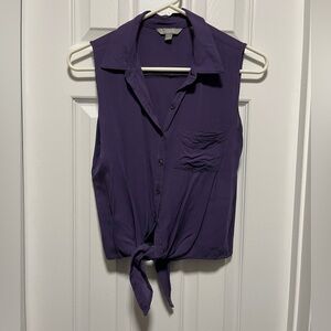 Nordstrom Rubbish button down tie tank top